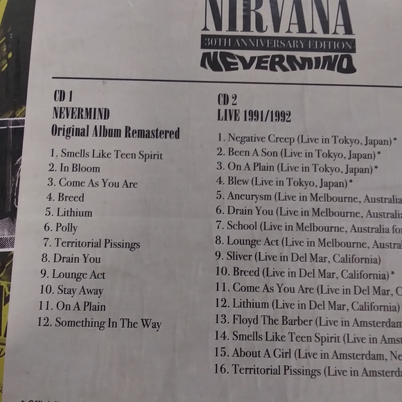 Nirvana  CD Sealed package - Picture 2 of 2